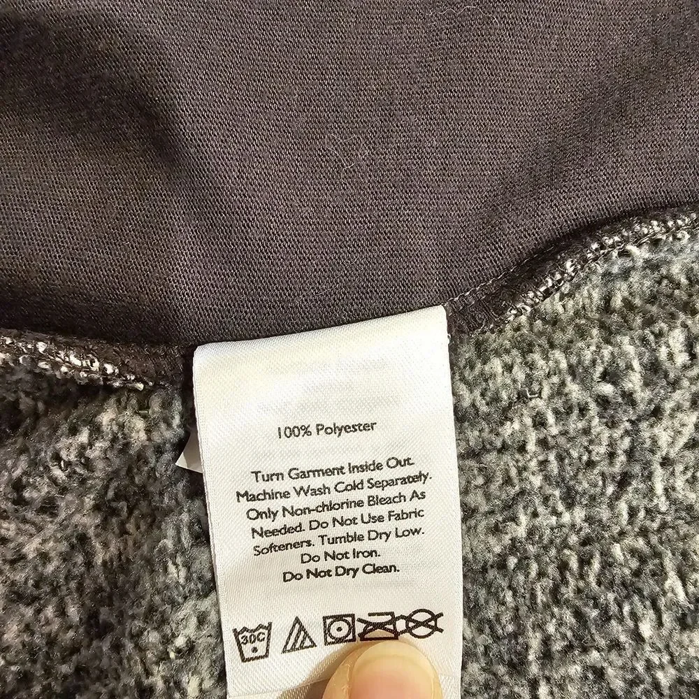Eddie Bauer Women's Knit Sweater Fleece Lined Jacket Full Zip‎ Heather Green XL